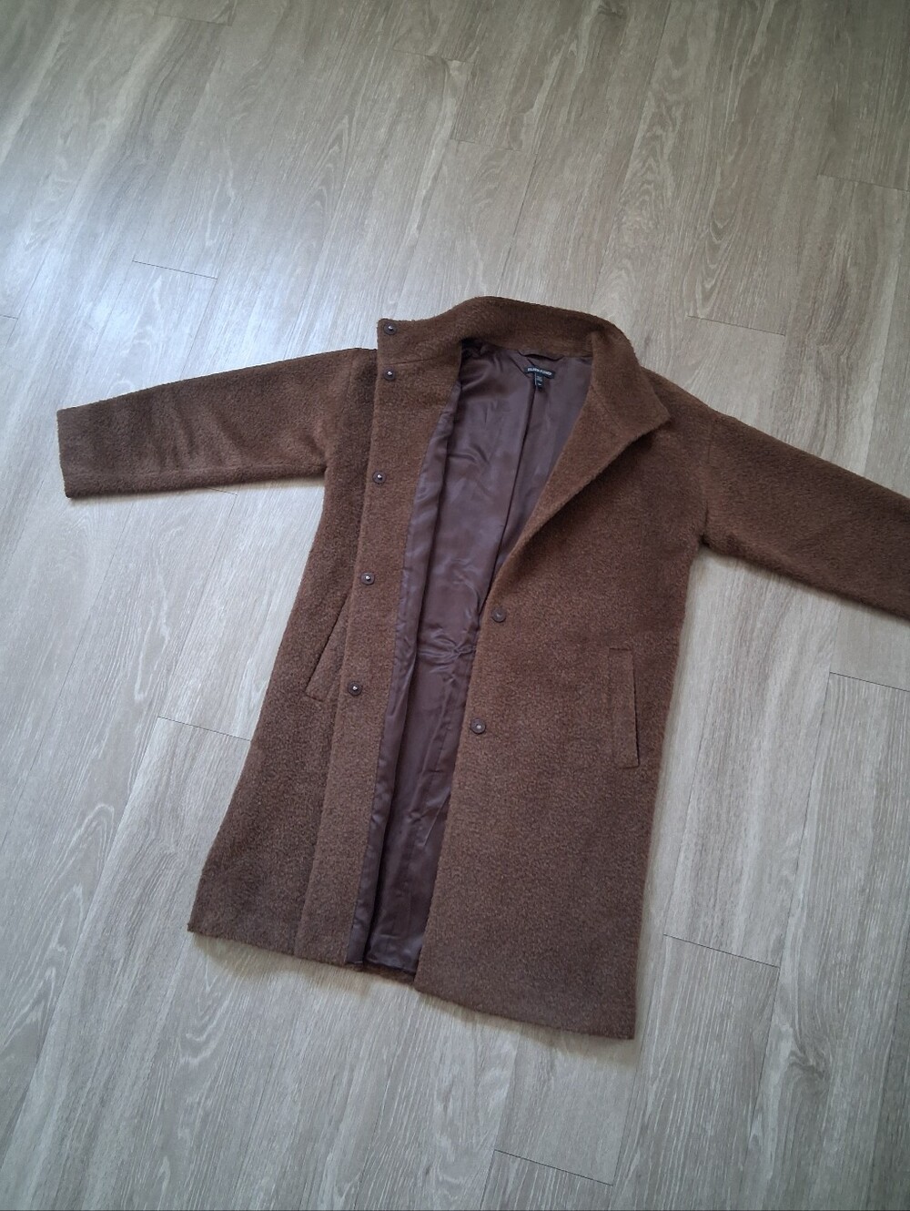 Eileen Fisher Sheared Alpaca Stand Collar Coat - Picture 7 of 16